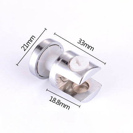 10 PCS Zinc Alloy Bright Fixed Bracket Connection 10mm Cylindrical Glass Fixing Clamp with Base-garmade.com