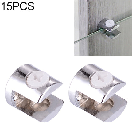 15 PCS Zinc Alloy Bright Fixed Bracket Connection 10mm Cylindrical Glass Fixing Clamp-garmade.com