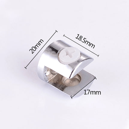 15 PCS Zinc Alloy Bright Fixed Bracket Connection 10mm Cylindrical Glass Fixing Clamp-garmade.com