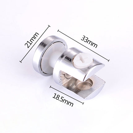 10 PCS Zinc Alloy Bright Fixed Bracket Connection 12mm Cylindrical Glass Fixing Clamp with Base-garmade.com
