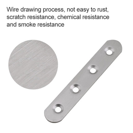 100 PCS Stainless Steel Connection Code Straight Connecting Piece, Number: 1-garmade.com