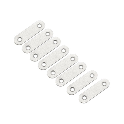 50 PCS Stainless Steel Connection Code Straight Connecting Piece, Number: 3-garmade.com