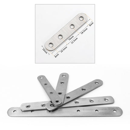 40 PCS Stainless Steel Connection Code Straight Connecting Piece, Number: 4-garmade.com