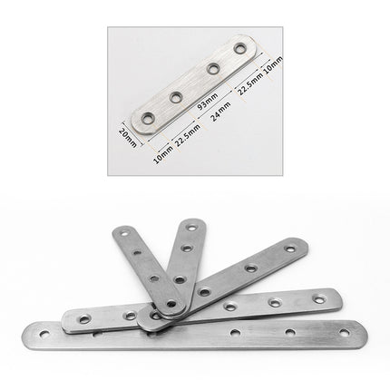 15 PCS Stainless Steel Connection Code Straight Connecting Piece, Number: 6-garmade.com