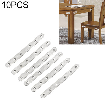 10 PCS Stainless Steel Connection Code Straight Connecting Piece, Number: 9-garmade.com