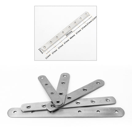 3 PCS Stainless Steel Connection Code Straight Connecting Piece, Number: 11-garmade.com