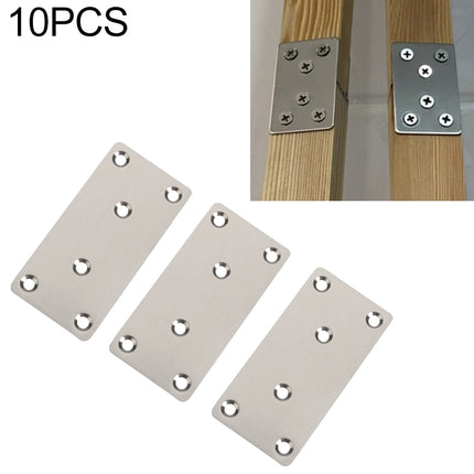 10 PCS Stainless Steel Connection Code Straight Connecting Piece, Number: 14-garmade.com