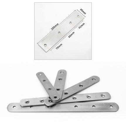 3 PCS Stainless Steel Connection Code Straight Connecting Piece, Number: 16-garmade.com