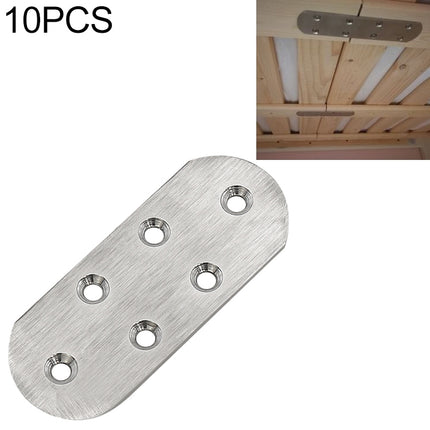 10 PCS Stainless Steel Connection Code Straight Connecting Piece, Number: 18-garmade.com