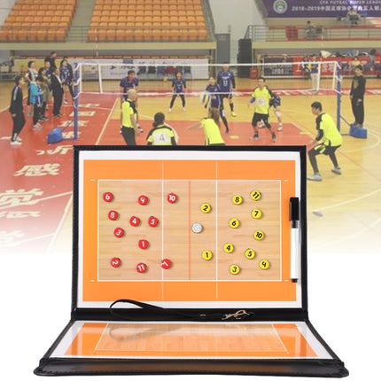 Volleyball Coach Board Plate Handball Coaching Sets Volley Ball Equipment Training Magnetic Grains & Pen-garmade.com