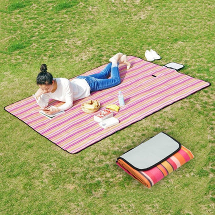 600D Waterproof Oxford Foldable Cloth Outdoor Beach Camping Mat Picnic Blanket, Size: 150*130cm, Random Color Delivery-garmade.com