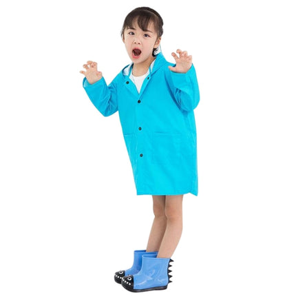Cartoon Dinosaur Children Fashion Raincoat Size: XL(Blue)-garmade.com