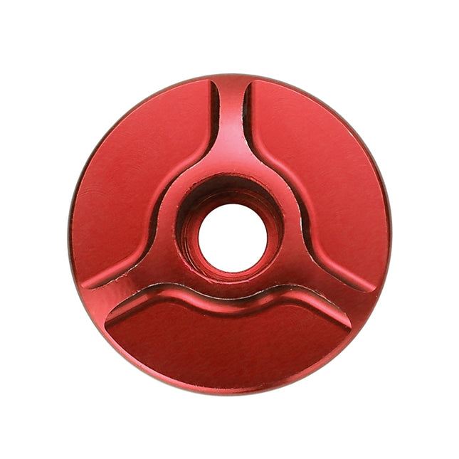 1 Pair C16 Bicycle CNC Aluminum Bike Headset Cap(Red)-garmade.com