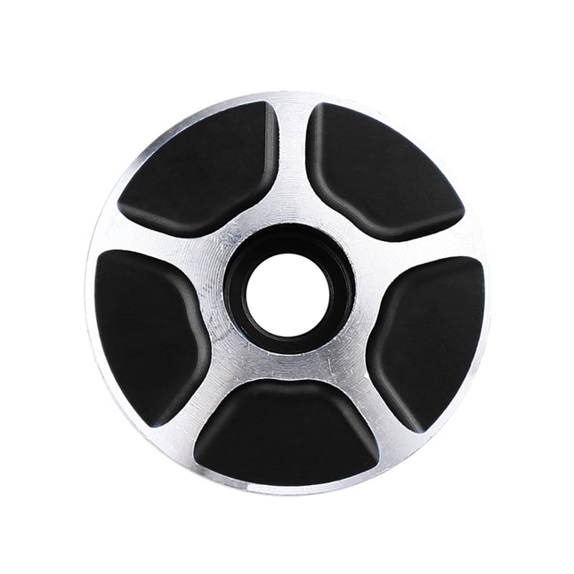 1 Pair C17 Bicycle CNC Aluminum Bike Headset Cap (Black)-garmade.com