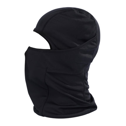Balaclava Style Unisex Elastic Biking Head Mask(Black)-garmade.com