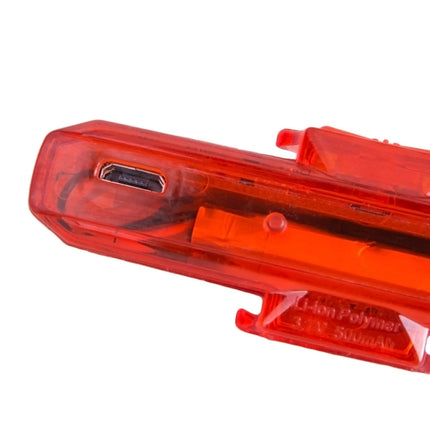 ZTTO Mountain Bike Road Bicycle Ultra Bright Red USB Rechargeable Light Tail Light-garmade.com