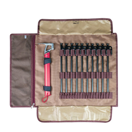 AOTU AT6543-2 Outdoor Camping Tent Nails Accessories Tool Kit (Black)-garmade.com