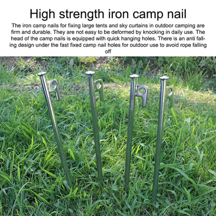 AOTU AT6543-2 Outdoor Camping Tent Nails Accessories Tool Kit (Black)-garmade.com