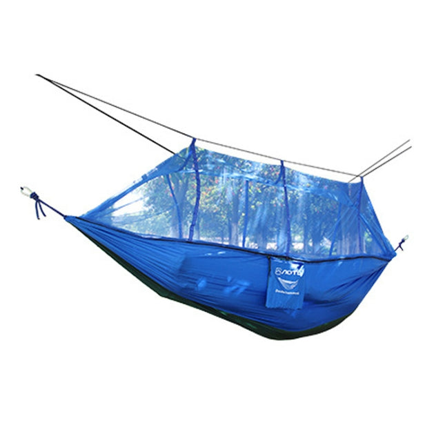 AOTU AT6730 Outdoor Camping Nylon Cloth Mosquito Repellent Hammock(Blue)-garmade.com