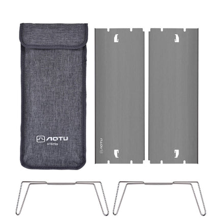 AOTU AT6759 Outdoor Ultra-light Portable Folding Small Table (Silver Grey)-garmade.com