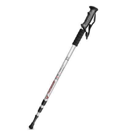 AOTU AT7553 132cm Outdoor Retractable Portable Trekking Pole (Silver)-garmade.com