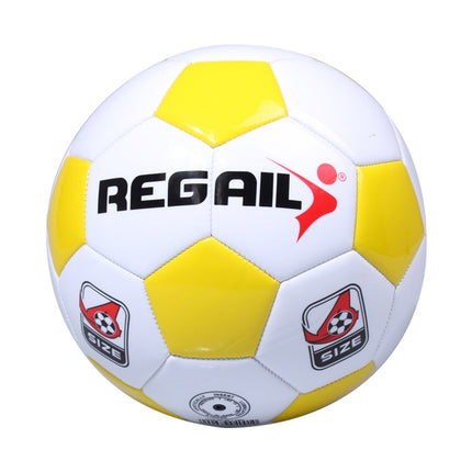 REGAIL No. 4 Explosion-proof Machine-stitched Football for Teenagers Training(Yellow)-garmade.com