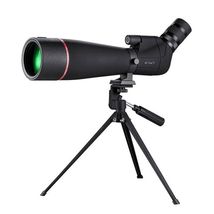 HTK-72 20x-60x High Definition Night Vision Zoom Monocular Telescope for Outdoor Camping Birdwatching with Tripod(Black)-garmade.com