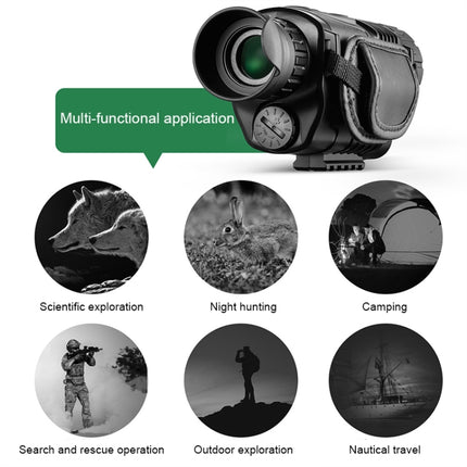 HTK-90 HD Night Vision Monocular Telescope, Support Photography / Video / SD Card-garmade.com