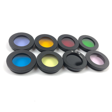 Datyson Astronomical Telescope Accessories 1.25 inch Planet Moon Nebula Filter Neutral Edition, A Set of 8 Colors-garmade.com