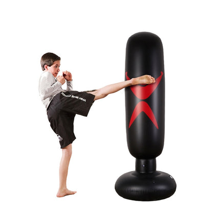 PVC Children Inflatable Boxing Column Fitness Toy Thickening Strike Sandbags, Height: 160cm-garmade.com
