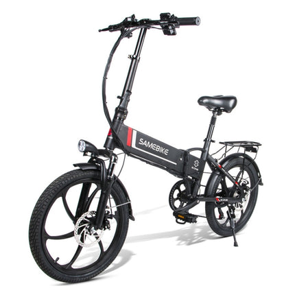 20LVXD30 20 Inch 48V Lithium Battery 350W Mini Valet Driving Folding Electric Bicycle(Black)-garmade.com