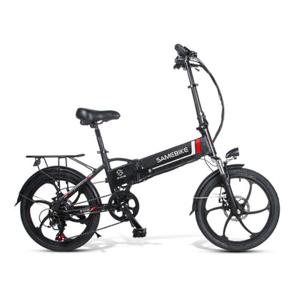 20LVXD30 20 Inch 48V Lithium Battery 350W Mini Valet Driving Folding Electric Bicycle(Black)-garmade.com