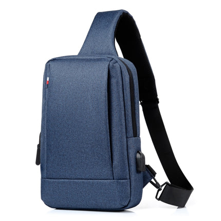 OUMANTU 903 Oxford Cloth Chest Bag Business Casual One-shoulder Crossbody Bag(Blue)-garmade.com