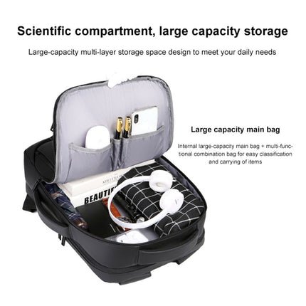 MeiNaiLi 1901 Large Capacity Men Shoulders Bag Laptop Backpack with External USB Charging Port-garmade.com