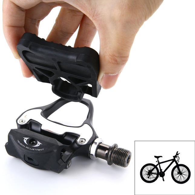 1 Pair Road Bike KEO Locking Cycling Adapter Pedals (Black)-garmade.com