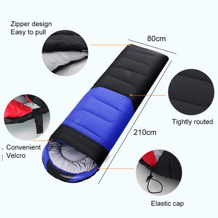 Outdoor Camping Sleeping Bag Splicing Indoor Cotton Sleeping Bed, Size: 210x80cm, Weight: 1.6kg (Blue)-garmade.com