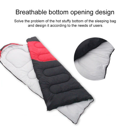 Outdoor Camping Sleeping Bag Splicing Indoor Cotton Sleeping Bed, Size: 210x80cm, Weight: 1.6kg (Red)-garmade.com