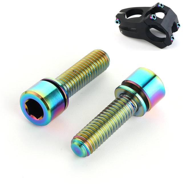 6 PCS Bicycle Accessories Titanium Bottle Cage Screw M5 18mm(Colour)-garmade.com