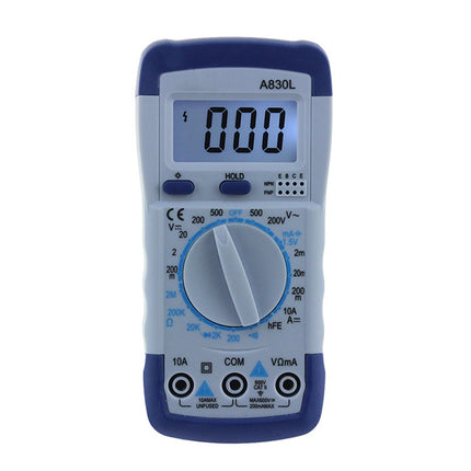 ANENG A830L Handheld Multimeter Household Electrical Instrument (Blue White)-garmade.com