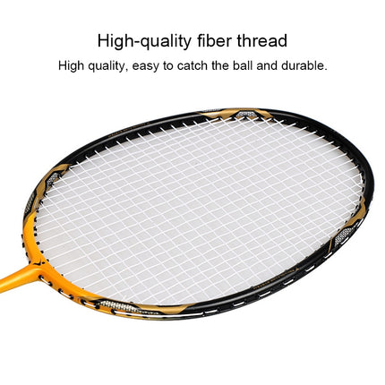LEIJIAER 8502 Carbon Composite Badminton Racket + 4 Sweatbands Set for Adults-garmade.com