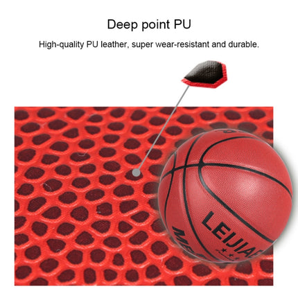 LEIJIAER BKT 756U 5 in 1 No.7 Deep Dot PU Leather Basketball Set for Training Matches-garmade.com