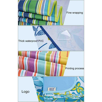 Portable Outdoor Widen Camping Mat Waterproof Oxford Cloth Foldable Lawn Moisture-proof Mat, Size: 145*180cm, Random Color and Style Delivery-garmade.com