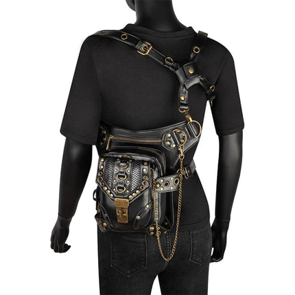 HG043 Retro One-shoulder Bag Cross-body Bag Waist Bag for Ladies, Size: 34 x 30cm-garmade.com