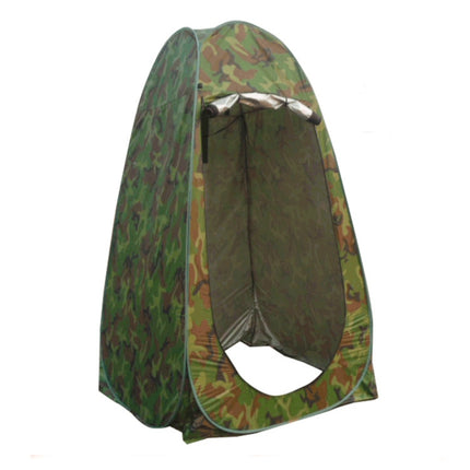 Clothes Changing Bathing Tent with Window, Single, Size: 190x120x120cm (Camouflage)-garmade.com