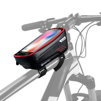 WILD MAN E2 Waterproof Front Bag MTB Mobile Phone Sets Bicycle Tube Bag Riding Accessories (Red)-garmade.com