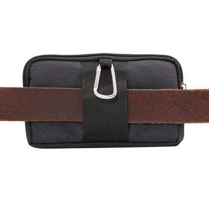 Sports Denim Universal Phone Bag Waist Bag for 5.2 inch or below Smartphones, Size: S (Black)-garmade.com