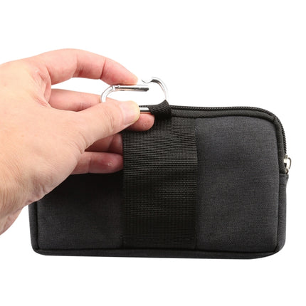 Sports Denim Universal Phone Bag Waist Bag for 5.2 inch or below Smartphones, Size: S (Black)-garmade.com
