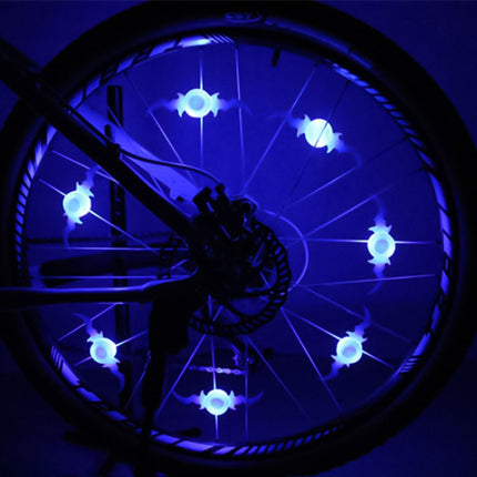 2 PCS Bicycle Wheels Willow Spoke Lights Decoration Colorful LED Night Riding Light (Colorful Light)-garmade.com