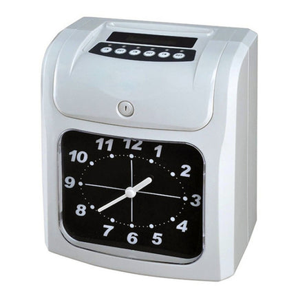 Electronic Time Clock Paper Card English Attendance Machine Punch Machine, Support Music Bell-garmade.com
