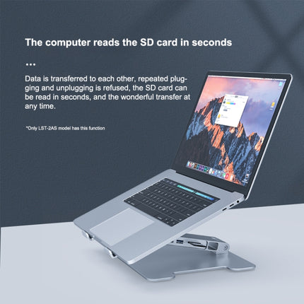 ORICO LST-2AS Multi-function Aluminum Alloy Laptop Notebook Heightening Folding Stand Holder-garmade.com